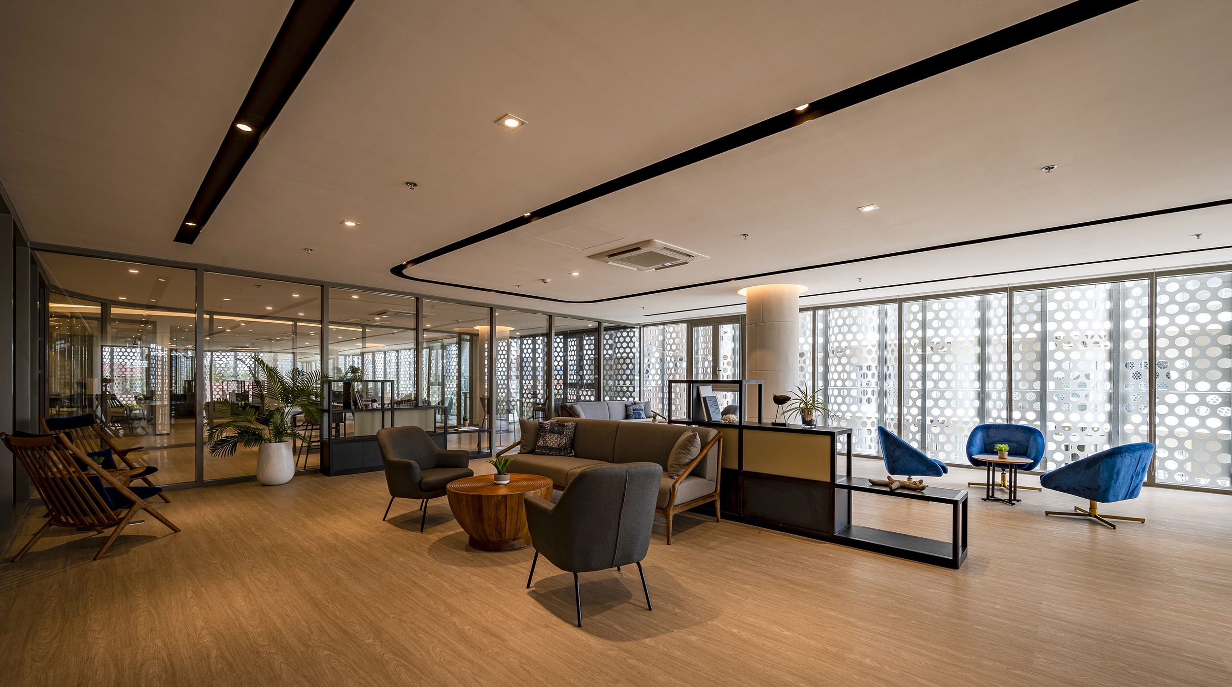 Khu co-working / lounge làm việc & tiếp khách